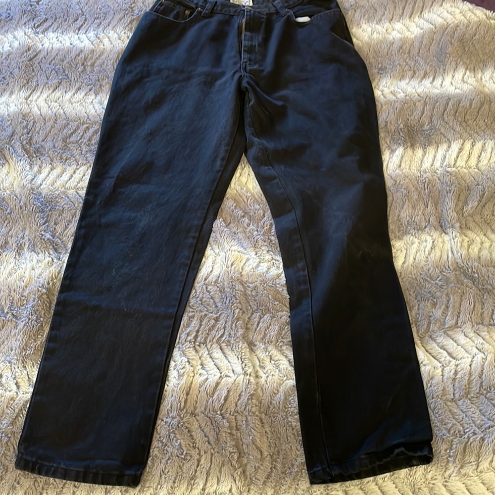 EUC VINTAGE Arizona Jeans in Jet Black, Size 13 (15” flat waist)